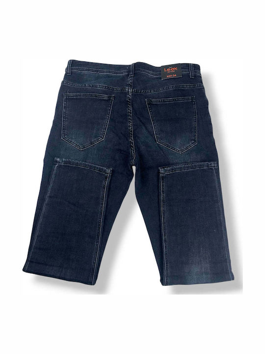Ανδρικό Παντελόνι Τζιν Ελαστικό Regular Straight Fit Μπλε