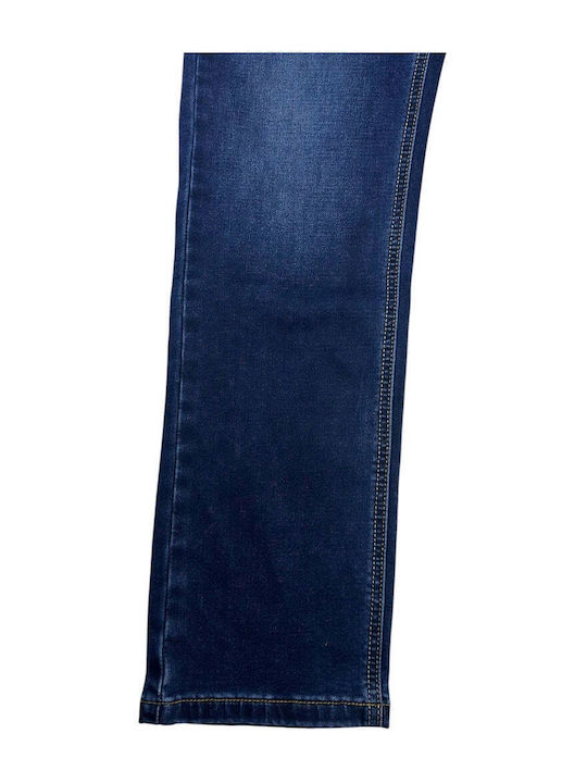 Men's Jeans Pants Regular Straight Fit Blue