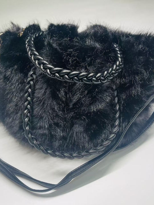 Genuine Damen Schultertasche Schwarz