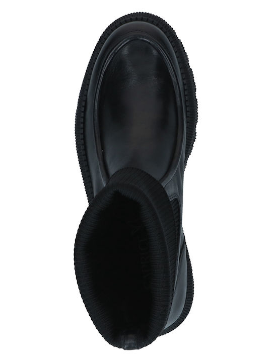 Leather Women's Ankle Boots Black