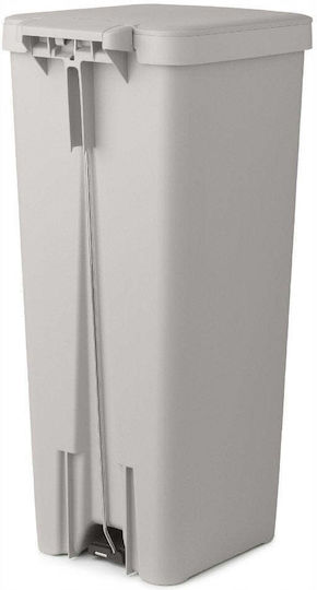 Brabantia Brabantia Kunststoff Mülleimer mit Pedal 40l Graue
