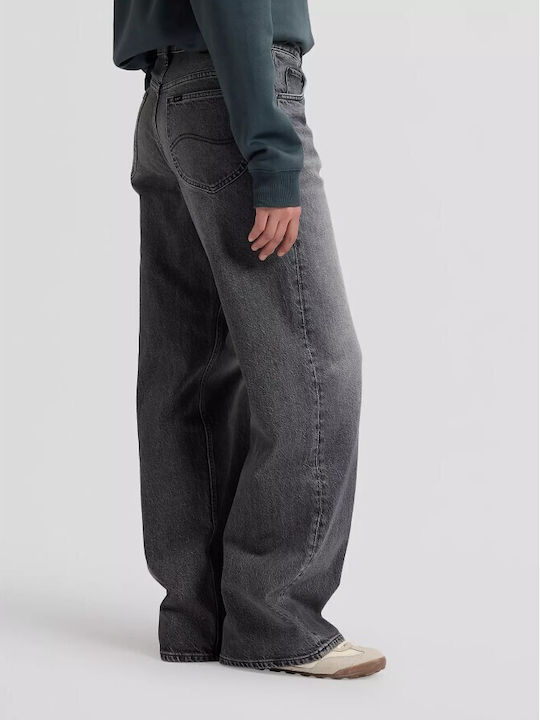 Damen Jeans Hosen in Loose Passform Grau