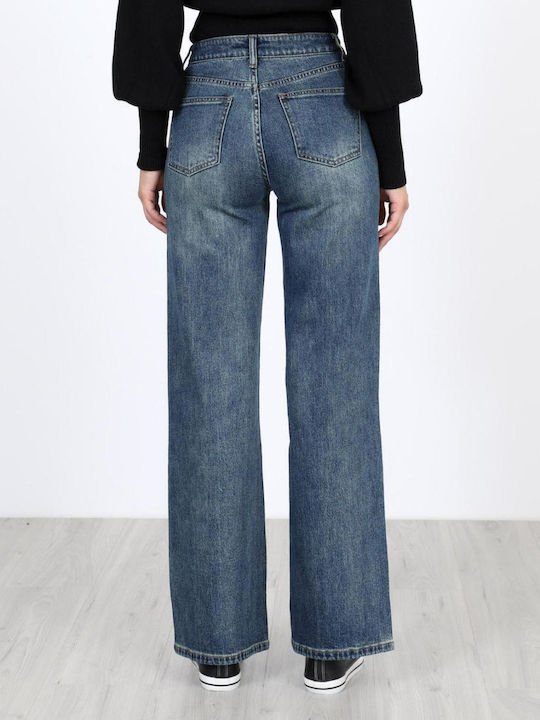 Damen Jeans Hosen in Breit Bein Stil