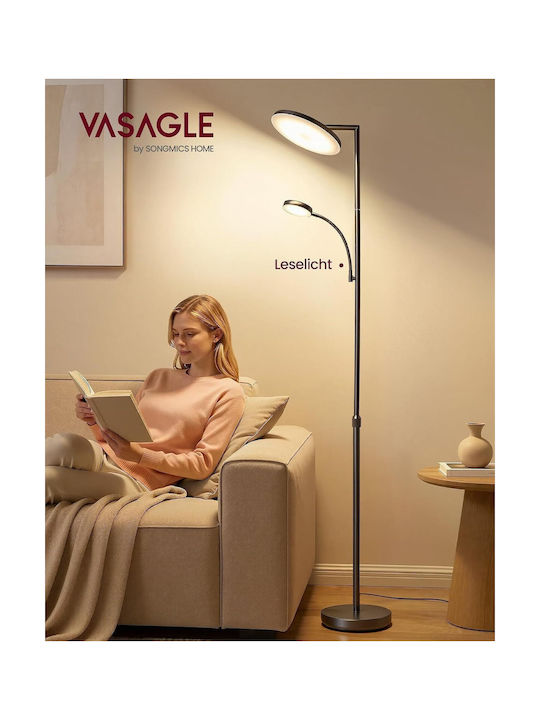 Vasagle LED Флоресцентна лампа за пода В176см