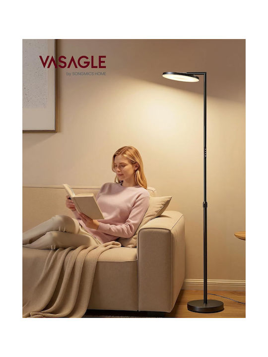Vasagle LED Φωτιστικό Δαπέδου Υ176xΜ25εκ. με Θερμό Λευκό Φως 3600lm