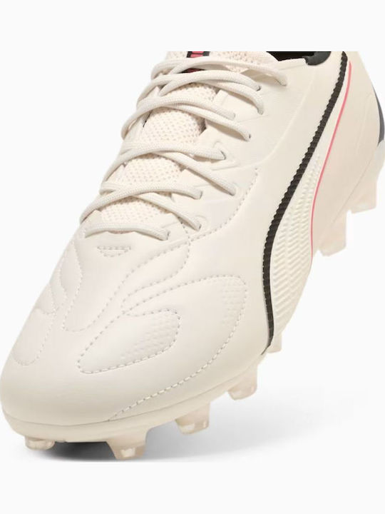 PUMA FG/AG Fußballschuhe mit Stollen Weiß