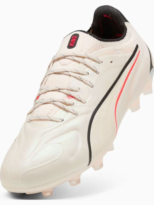 PUMA King 20 Ultimate FG/AG Fußballschuhe mit Stollen Weiß