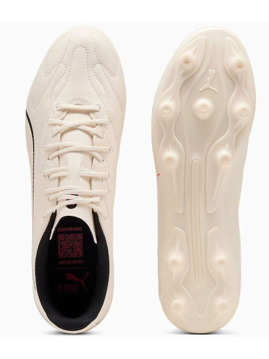 PUMA Play FG/AG Fußballschuhe mit Stollen Weiß