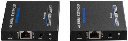 Система За Предаване На Сигнал Av Bcs Удължител Hdmi Чрез Усукван Кабел Kat.6 6a 7 Utp Bcs-utp-hdmi-4k-set 2