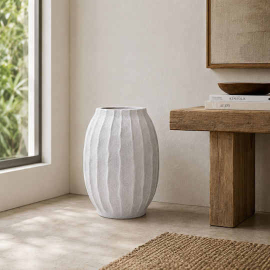 Artekko Κασπώ Τσιμεντένιο Λευκό 35x35x48.5εκ.