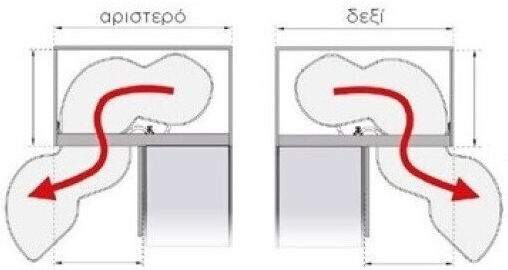 Finetto Küchenmechanismus Fächer mit Bremsen Tür 50cm Weiß Rechtsöffnung