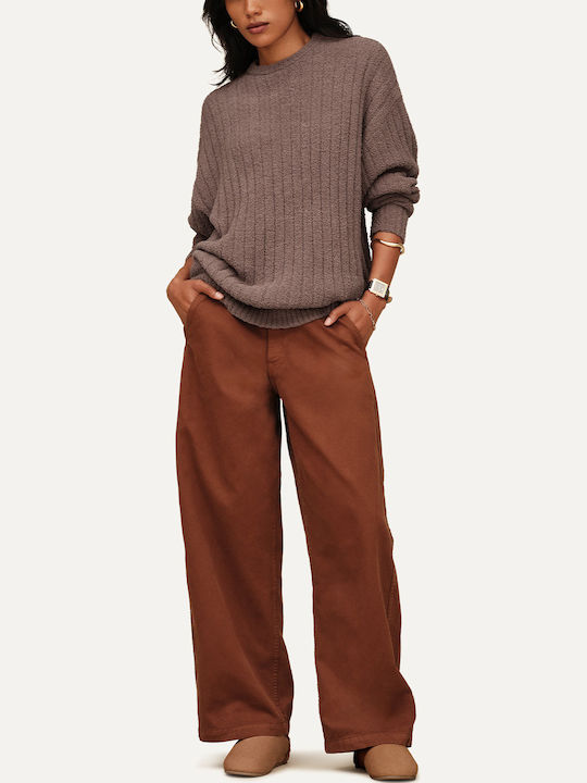 Women's Striped Sweater Arugula Stripe