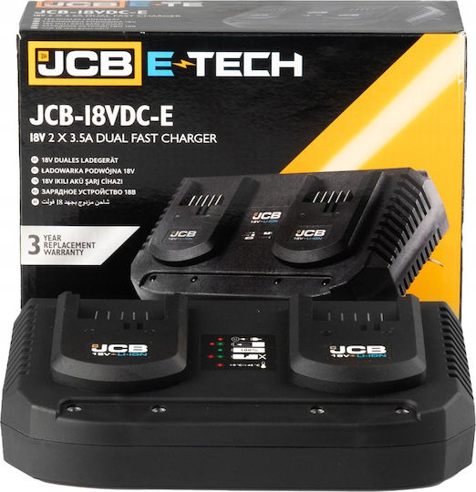 JCB JCB 18V Lithium Ladegerät Für Werkzeugbatterien