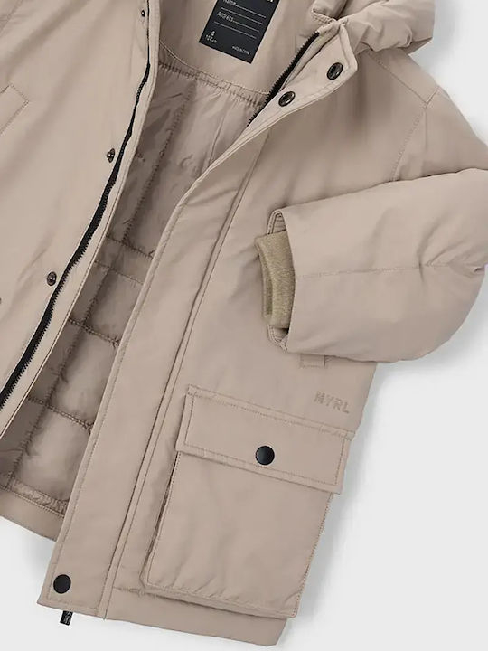 Kinderjacken & Winterjacken Parka Kurz mit Kapuze Hellblau