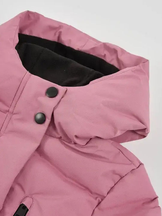 Kids Quilted Short Pink Jacket