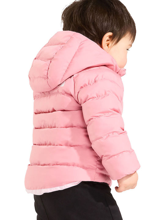 Reversible Perrito Wasserdichtes Kinder Sport Jacke Kurz Beidseitig mit Futter & Kapuze Rosa