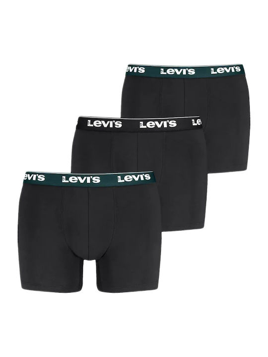 Boxeri pentru bărbați Black/green Combo 3Pack