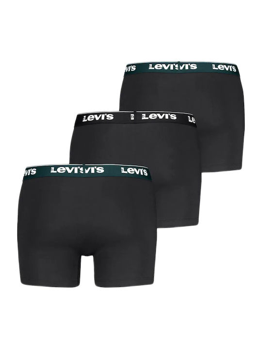 Boxeri pentru bărbați Black/green Combo 3Pack