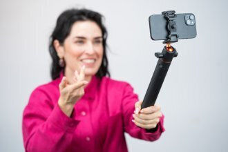 Manfrotto Aluminum Monopod Tripod with Spherical Head up to 35cm and Load Capacity 1.5kg