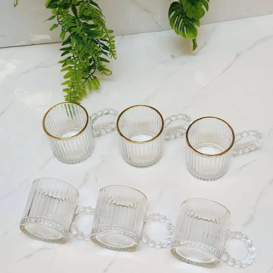 Set Cesti Maro Din Sticlă Transparente 110ml 6 Bucăți