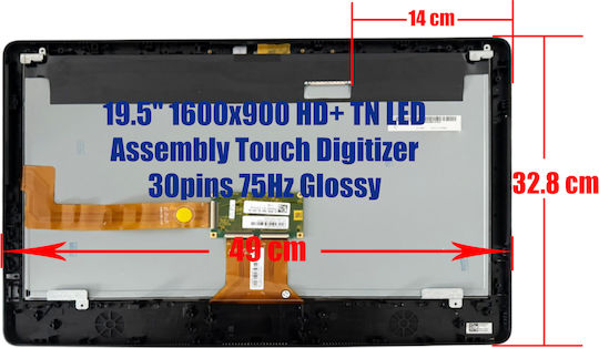 Лаптоп Екран Touch / LED 1600x900 Гланциран За Laptop M195rtn01.0 1-SCR0825