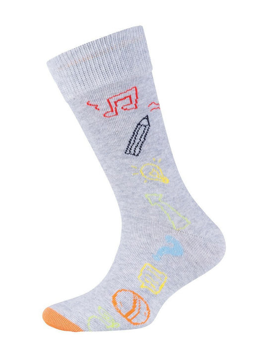 Camano Kids' Socks Light Grey 5 Pairs