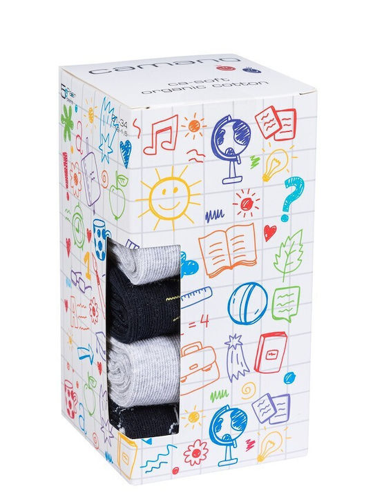 Camano Kids' Socks Light Grey 5 Pairs