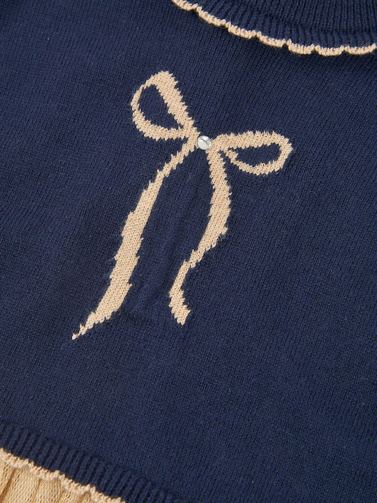 Kinderkleid Gestrickt Marineblau