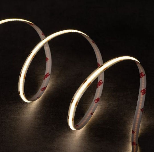 Kanlux Waterproof LED Strip 12V Warm White Light 12m COB Type