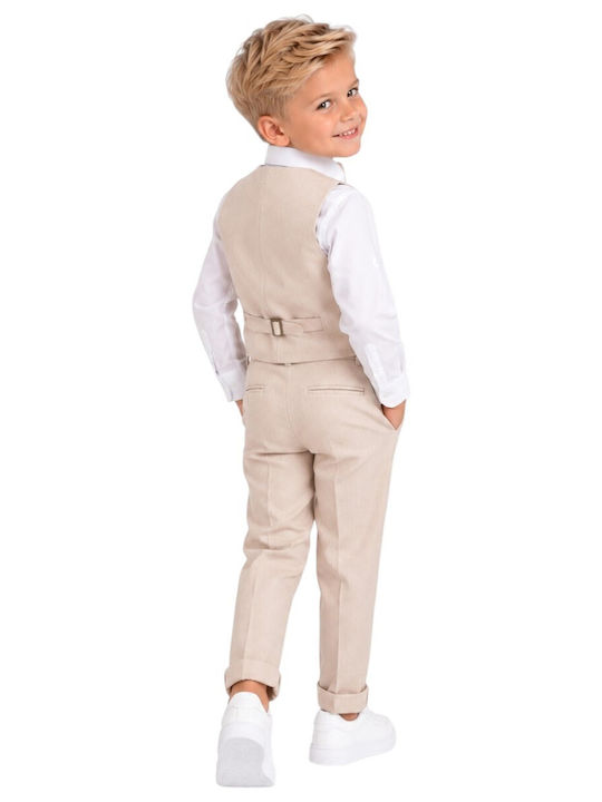 Costum pentru copii Vară 5buc Beige