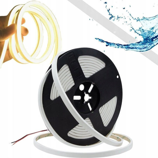 Eco Light Αδιάβροχη Ταινία LED 24V Φυσικό Λευκό Φως 5m Neon Flex