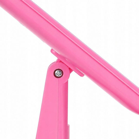 Lean Toys Lean Toys Schminkspiegel Tischgerät mit Licht 19x30.5cm Rosa