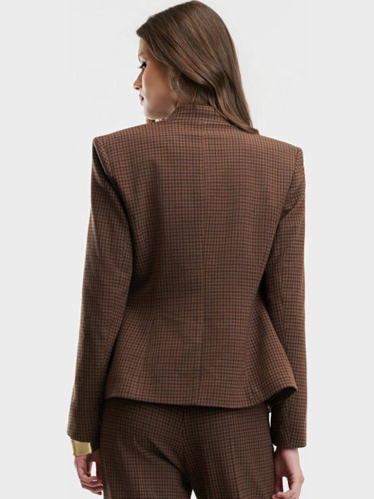 Desiree Long Women's Blazer Brown