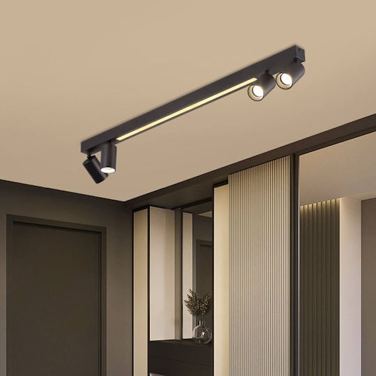 Light Prestige LED Decken- und Wandleuchte in Schwarz Farbe