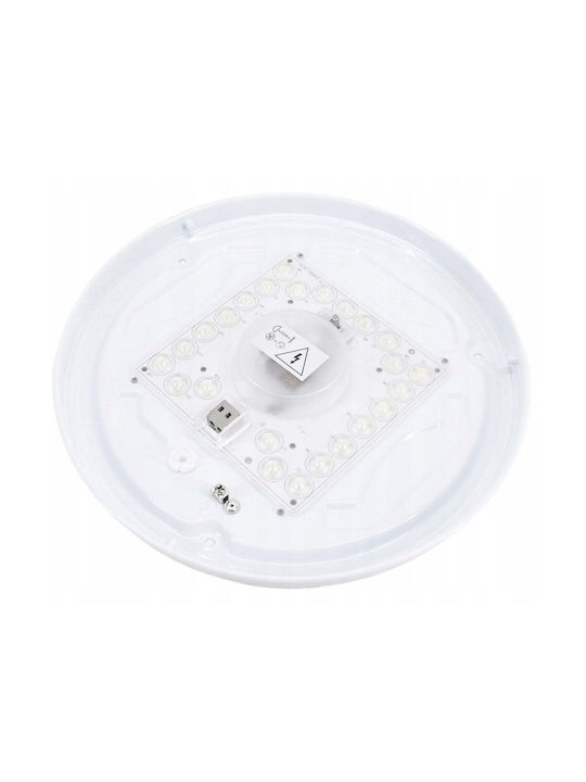Bemko Deckenleuchte montieren 26cm Weiß mit integrierter LED