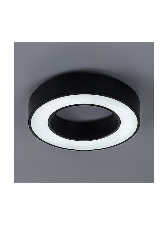 Rabalux Smart Deckenleuchte Schwarz mit Integrierter LED und Fernbedienung
