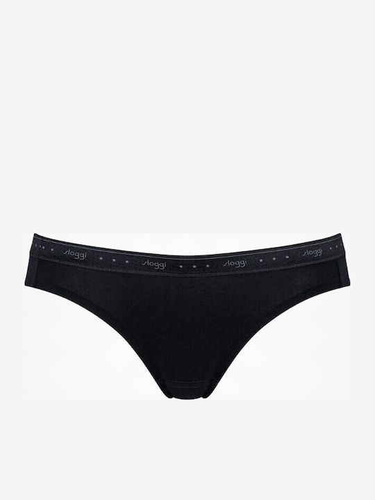100 H Mini Baumwolle Damen-Slip Periode Schwarz