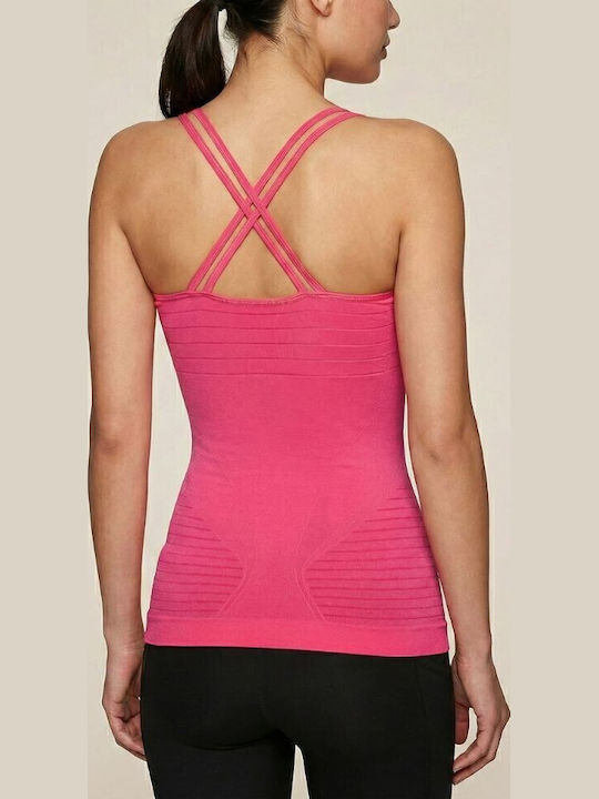 Fuchsia - Beige Women's Tank Top