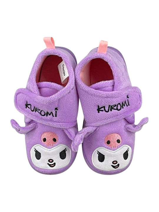 Kuromi Kinderhausschuhe Flieder