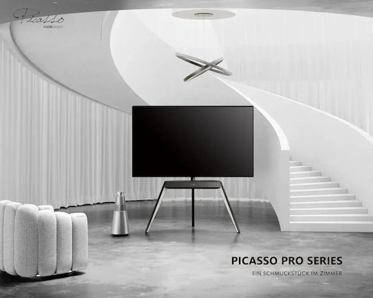 Fitueyes S02P1463B Wall Mounted TV Stand up to 78" White