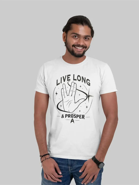 Live Long & Prosper T-shirt Бяла
