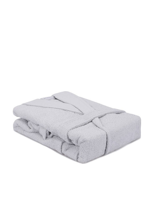 Capa Home Halat de baie cu guler Light Gray 360gr/m²