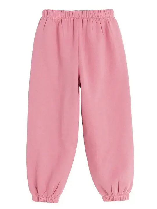 Kids Tracksuit Pants With Top Pink