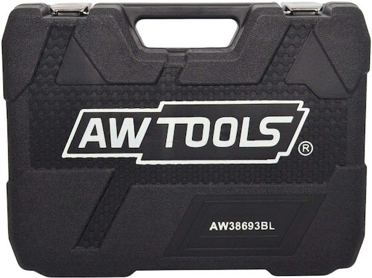 AWTools Prize Priză Lungă Cu Gazdă Cadru 1/2" Set 26 Bucăți