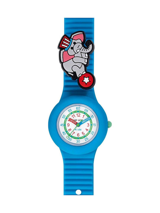 HipHop Analog Kids Watch Blue with Silicone Strap