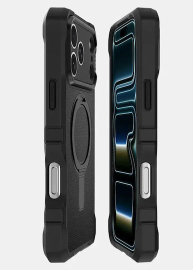 Itskins Supreme Nylon Stand Magsafe Black Case for Iphone 18 Pro Max/17 Pro Max