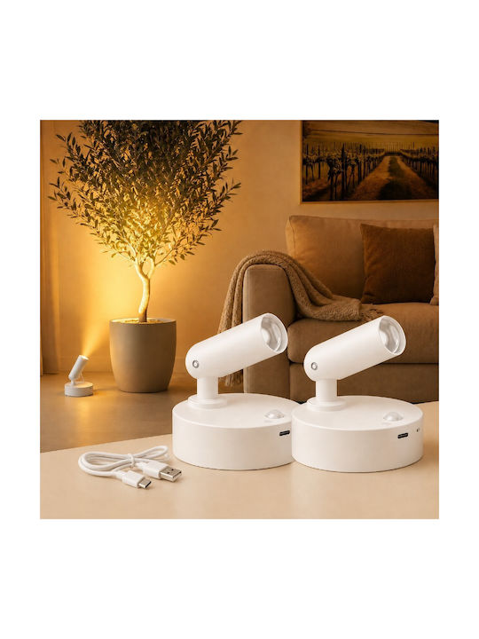 Modern Wandleuchte mit Integrierter LED mit USB-Anschluss Schwarz