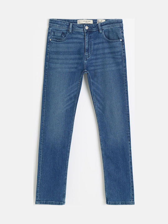 Newman 265 Мъжки Панталон Джинс Regular Straight Fit Червен