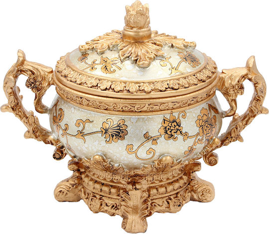 Keskor Фонтаниерa Стъклена С Капак 24x15x19cm Кафява Keskor Фонтаниерa Стъклена С Капак 24x15x19cm Кафява