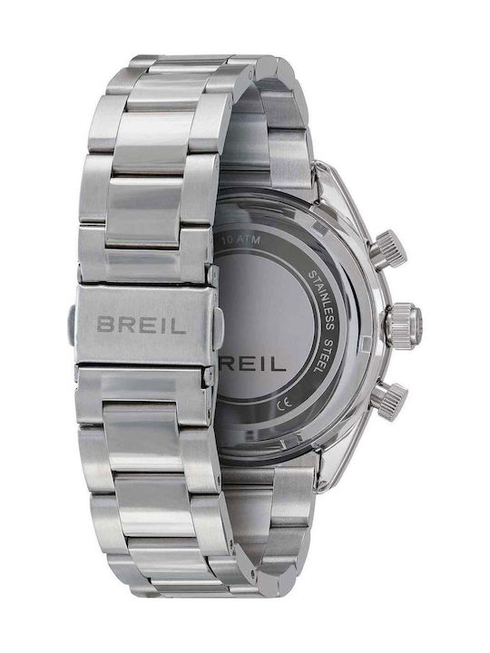 Breil Men's Battery Chronograph Watch With Silver Stainless Steel Bracelet